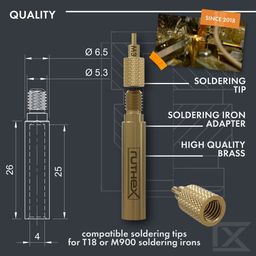 ruthex Soldering Tips / Melting Aid Set - 1 set