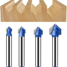 TwoTrees V-Groove Cutter 90° 6 mm - Set of 4 - 1 set