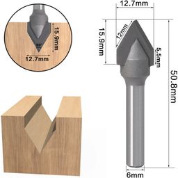 TwoTrees Engraving Cutter 60° - 6 x 12,7 x 50,8 mm