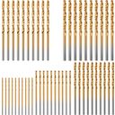 Drill Bit Set with Titanium Coating - Set of 50 - 1 set